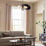 Люстра круглая с 2-мя металлическими абажурами Andromeda варинант исполнения - 6 | Loft Concept в Рязани