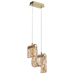 Подвесной светильник волнистой формы из фактурного стекла Wave варинант исполнения - 1 | Loft Concept в Рязани