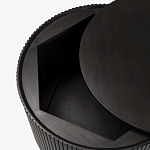 Черный приставной стол с местом для хранения Smart Textured Table варинант исполнения - 2 | Loft Concept в Рязани