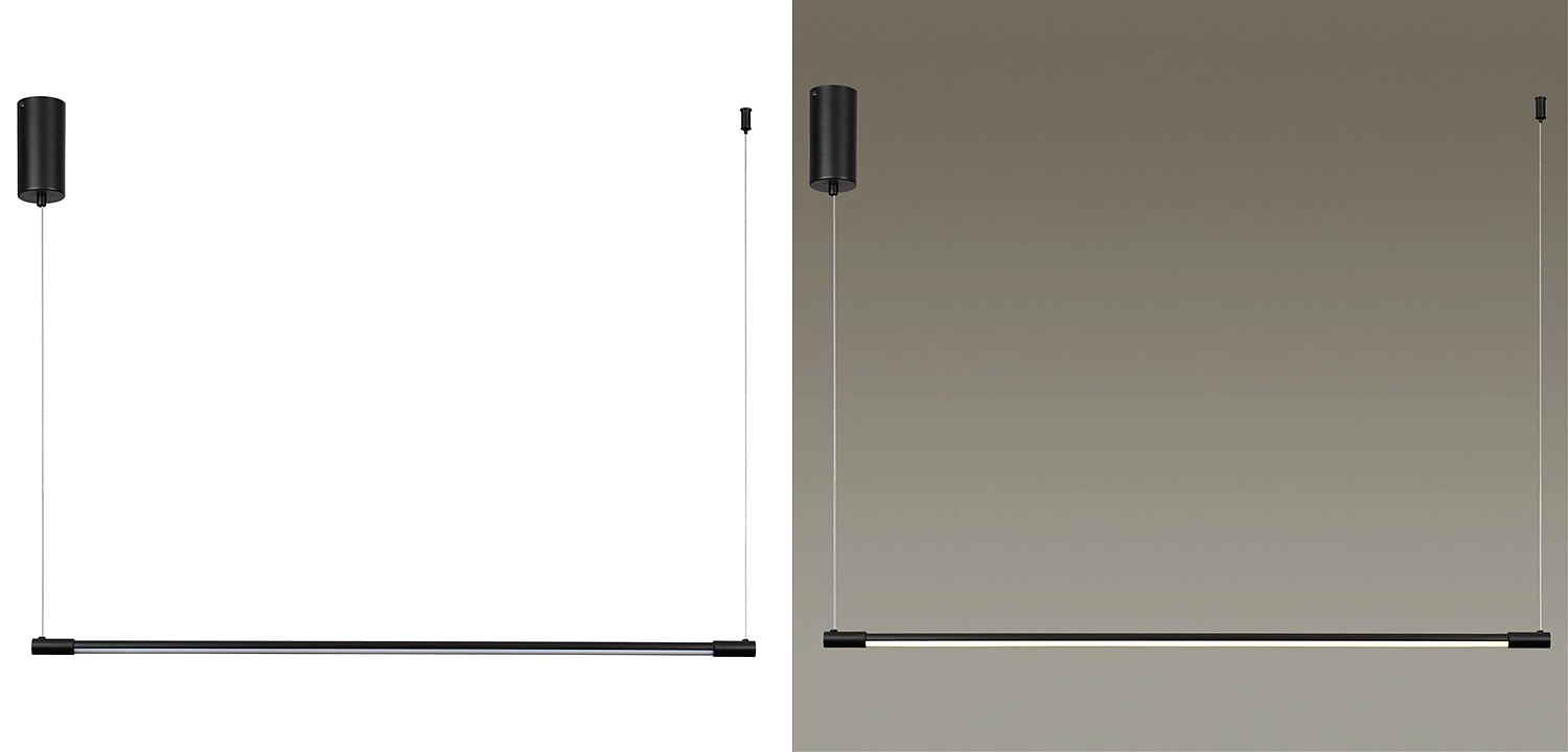 Подвесной светильник Trumpet Tube Black Linear Подвесной светильник Trumpet Tube Black Linear - Loft-Concept в Рязани