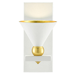 Бра с бело-золотыми плафоном в форме конуса Light Source варинант исполнения - 2 | Loft Concept в Рязани