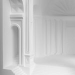 Встраиваемый в стену гипсовый светильник под покраску с арками и рельефными колоннами Antiquity Athena варинант исполнения - 8 | Loft Concept в Рязани