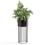 Кашпо Elevated Planters Сlive 59 черное  варинант исполнения - 2 | Loft Concept в Рязани