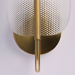 Бра с изогнутым рельефным плафоном Textured Glass варинант исполнения - 5 | Loft Concept в Рязани