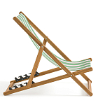 Шезлонг из акации и ткани Argentina варинант исполнения - 6 | Loft Concept в Рязани