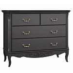 Комод черный из массива бука в стиле прованс Black Provence варинант исполнения - 2 | Loft Concept в Рязани