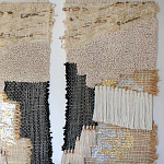 Триптих Геометрический гобелен бежевый Figurative Beige Wall Hangings варинант исполнения - 2 | Loft Concept в Рязани