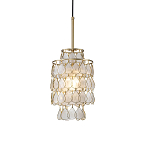 Подвесной светильник с декором из натуральной морской ракушки Iridescent Light варинант исполнения - 1 | Loft Concept в Рязани