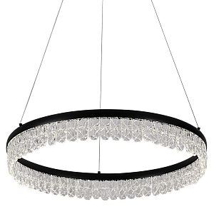 Круглая светодиодная люстра Pettico Black
