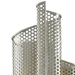 Бра серебряное изогнутой формы с перфорацией Perforation варинант исполнения - 1 | Loft Concept в Рязани