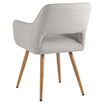 Стул в рогожке серого цвета NEASAN STOOL варинант исполнения - 4 | Loft Concept в Рязани