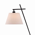 Торшер с черным наклонным корпусом и конусовидным абажуром Black Tripod варинант исполнения - 1 | Loft Concept в Рязани