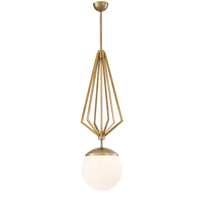 Люстра Chandelier Gigolo Латунь Античная полированная Белый Люстра Chandelier Gigolo Латунь Античная полированная Белый в Рязани | Loft Concept