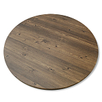 Стол журнальный c коричневой круглой столешницей на трех металлических ножках Charm Coffee Table варинант исполнения - 3 | Loft Concept в Рязани