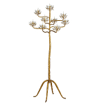 Торшер золотой в виде растения Golden Flower Glade варинант исполнения - 3 | Loft Concept в Рязани
