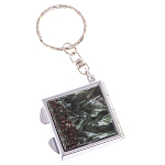 Зеркало брелок складное двухстороннее из натурального камня Серафинит Stone Mirrors варинант исполнения - 5 | Loft Concept в Рязани