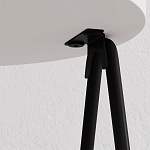 Стол приставной с 2-мя круглыми белыми столешницами ESSEL SIDE TABLE WHITE варинант исполнения - 2 | Loft Concept в Рязани