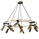 Люстра круглая с медными фактурными плафонами Trustworthiness варинант исполнения - 1 | Loft Concept в Рязани