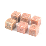 Камни для охлаждения виски из розового мрамора Natural Stone Cube варинант исполнения - 3 | Loft Concept в Рязани