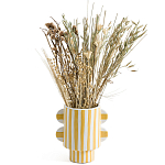 Ваза из фаянса Brighter than the Stars жёлтая полоска варинант исполнения - 3 | Loft Concept в Рязани