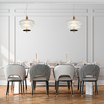 Подвесной светильник многослойный из рифленого прозрачного стекла Academy of Light варинант исполнения - 7 | Loft Concept в Рязани