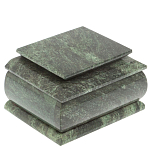 Шкатулка с зеркалом из натурального камня змеевик Stone Casket варинант исполнения - 2 | Loft Concept в Рязани