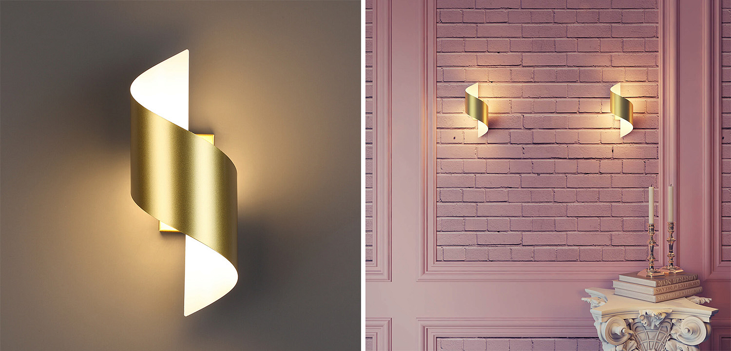 Бра Gold Locken Wall Lamp Бра Gold Locken Wall Lamp - Loft-Concept в Рязани