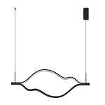 Подвесной светильник волнообразный изогнутый на двух тросах 123 см Spiral Lighting варинант исполнения - 4 | Loft Concept в Рязани