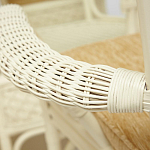 Комплект обеденный из ротанга Eloise grand white варинант исполнения - 8 | Loft Concept в Рязани