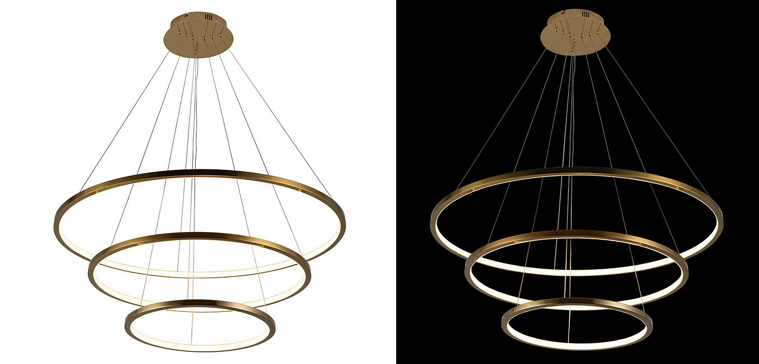 Люстра Ring Horizontal Trio gold Люстра Ring Horizontal Trio gold - Loft-Concept в Рязани