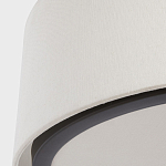 Потолочный светильник с круглым хлопковым абажуром Frosted Diffuser варинант исполнения - 3 | Loft Concept в Рязани