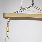 Люстра подвесная овальная со стеклянными трубками Длина 100 см Nembus варинант исполнения - 2 | Loft Concept в Рязани