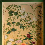 Обои ручная роспись Four Seasons Original colourway on painted Xuan paper with gold ombre варинант исполнения - 1 | Loft Concept в Рязани