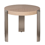 Столик журнальный круглый со светлым шпоном Light Veneer Table варинант исполнения - 1 | Loft Concept в Рязани