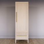 Узкий Шкаф Primo с 2 выдвижными ящиками Светлый дуб варинант исполнения - 2 | Loft Concept в Рязани