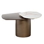 Столик журнальный Promontory с мрамором варинант исполнения - 1 | Loft Concept в Рязани