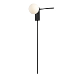 Бра с белым шарообразным плафоном и черным минималистичным каркасом Direct Rays варинант исполнения - 2 | Loft Concept в Рязани