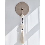 Аксессуар на стену диск из нитей Wall Decor White Thread Disc  варинант исполнения - 4 | Loft Concept в Рязани