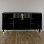 Комод-буфет Elsa Dreams Black с открытыми полками   варинант исполнения - 3 | Loft Concept в Рязани