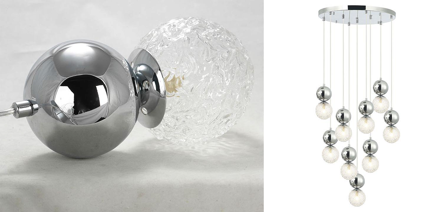 Люстра Lennert Chrome Cascade Chandelier Люстра Lennert Chrome Cascade Chandelier - Loft-Concept в Рязани