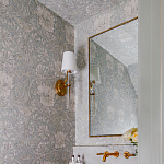 Зеркало прямоугольное в фактурной золотой раме Reflective Fabric варинант исполнения - 4 | Loft Concept в Рязани