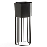 Кашпо Elevated Planters Сlive 59 черное  варинант исполнения - 1 | Loft Concept в Рязани