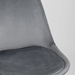 Стул с мягким велюровым сиденьем Arvika Grey варинант исполнения - 7 | Loft Concept в Рязани