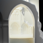 Встраиваемый в стену гипсовый светильник под покраску с эффектом разрушенной стены Antiquity Athena варинант исполнения - 9 | Loft Concept в Рязани