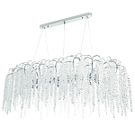 Линейная люстра с хрустальными подвесками Bunch of Crystal Berries Linear Chandelier 16 варинант исполнения - 1 | Loft Concept в Рязани