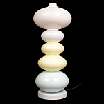 Настольная лампа из стеклянных сфер в пастельных тонах Высота 48 см Pastel Lunaria варинант исполнения - 1 | Loft Concept в Рязани