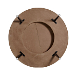 Журнальный столик с круглой фактурной столешницей из натурального дерева Vortex варинант исполнения - 3 | Loft Concept в Рязани