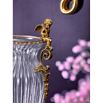 Ваза прозрачная с бронзовыми ручками в виде ангелов Eden Garden варинант исполнения - 4 | Loft Concept в Рязани