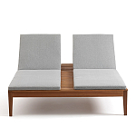 Шезлонг двухместный из эвкалипта Sunset варинант исполнения - 3 | Loft Concept в Рязани