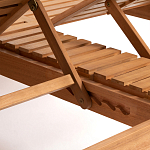 Шезлонг двухместный из эвкалипта Sunset варинант исполнения - 6 | Loft Concept в Рязани